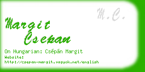 margit csepan business card